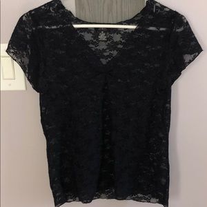 Black Lace Top